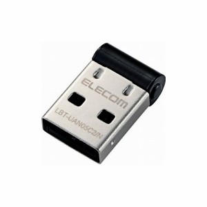 エレコム Bluetooth USBアダプター(Class2) ブラック LBT-UAN05C2/N エレコム(株) OA用品 ケーブル(代引不可)