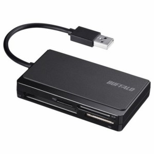 バッファロー USB2.0 マルチカードリーダー ケーブル収納モデル ブラック BSCR300U2BK オフィス 住設用品 オフィス 住設用品 OA用品 メモ