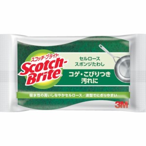 3M スコッチ ブライト セルローススポンジたわし(代引不可)