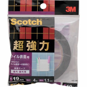 3M スコッチ 超強力両面テープ タイル表面用 19mm×4m(代引不可)