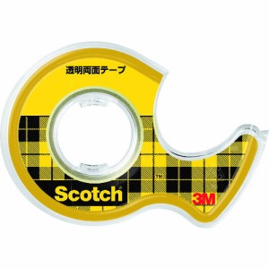 3M スコッチ 透明両面テープ小巻 12mmX6m 巻芯径25mm(代引不可)