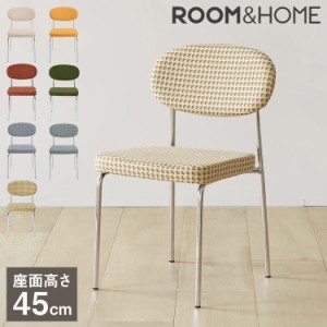 roomnhome ダイニングチェア おしゃれ ダブリンチェア 千鳥柄 【リコメン堂限定】背もたれ ミッドセンチュリー 高級インテリア 韓国 イン