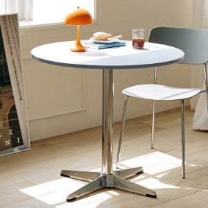 roomnhome セントラル ダイニングテーブル 直径80cm 丸テーブル 円形テーブル 韓国インテリア  セントラルラウンドテーブル スチールフレ