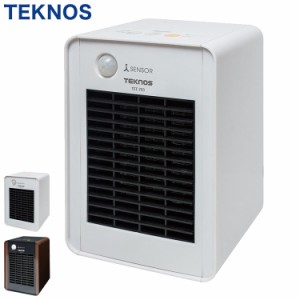 テクノス ミニセラミックファンヒーター人感700W TEKNOS 電気 ストーブ 省エネ 小型 コンパクト 静音 暖房 部屋 室内 あったか 冬物 家電