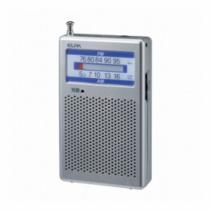 ELPA 朝日電器 AMFMポケットラジオ ER-P60F