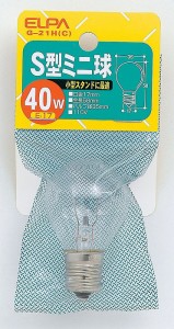 S型ミニ40W透明 G-21H(C) エルパ ELPA 朝日電器