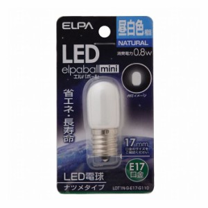 LEDナツメ形E17 LDT1N-G-E17-G110 エルパ ELPA 朝日電器