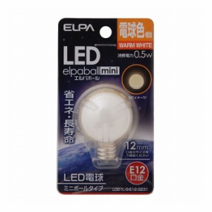 LED電球G30形E12 LDG1L-G-E12-G231 エルパ ELPA 朝日電器