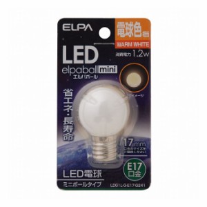 LED電球G30形E17 LDG1L-G-E17-G241 エルパ ELPA 朝日電器