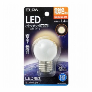 LED電球G40形E26 LDG1L-G-G251 エルパ ELPA 朝日電器