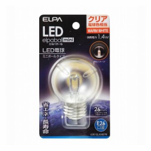 LED電球G50形E26 LDG1CL-G-G276 エルパ ELPA 朝日電器