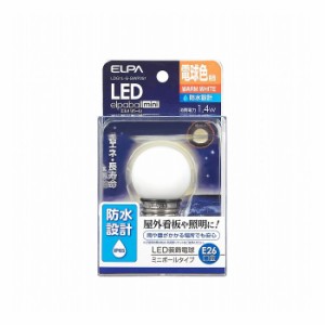 LED電球G40形防水E26L色 LDG1L-G-GWP251 エルパ ELPA 朝日電器