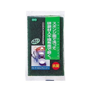 オーエ FC ナイロン クリーナー イエロー 約11×6.6×3cm 食器全般 鍋 フライパンの洗いに