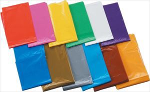 水色 カラービニール袋（10枚組） 45539