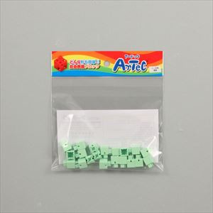 ARTECブロック ミニ四角 20P 薄緑 77831