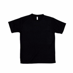 ATドライTシャツ M ブラック 150Gポリ100% 運動会 発表会 イベント シャツTシャツ衣料