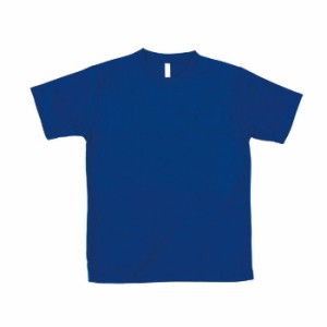 ATドライTシャツ M ブルー 150Gポリ100% 運動会 発表会 イベント シャツTシャツ衣料