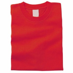 カラーTシャツ J 010 レッド (サイズ150) 運動会 発表会 イベント シャツTシャツ衣料