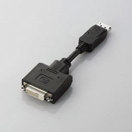 DisplayPort-DVI変換アダプタAD-DPDBK エレコム(代引き不可)【送料無料】