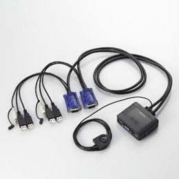 USBパソコン切替器KVM-KUS エレコム(代引き不可)【送料無料】