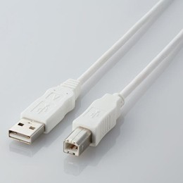 エコUSBケーブル(A-B・2m)USB2-ECO20WH エレコム(代引き不可)