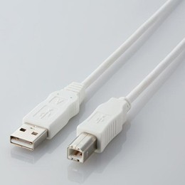 エコUSBケーブル(A-B・5m)USB2-ECO50WH エレコム(代引き不可)