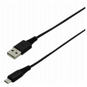 BAUT microUSB/TypeA通信・充電ケーブル2A1.0mBK BUSAM100BK02L(代引不可)