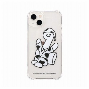 168cm ハイブリッドクリアケース for iPhone 13 White Olly with パジャマ 168257i13(代引不可)