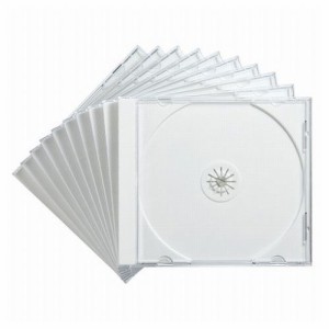 サンワサプライ Blu-ray・DVD・CDケース 10枚セット・ホワイト FCD-PN10WN(代引不可)