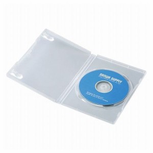 サンワサプライ DVDトールケース 1枚収納・10枚セット・クリア DVD-TN1-10CLN(代引不可)