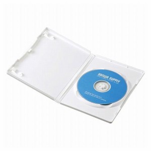 サンワサプライ DVDトールケース 1枚収納・10枚セット・ホワイト DVD-TN1-10WN(代引不可)