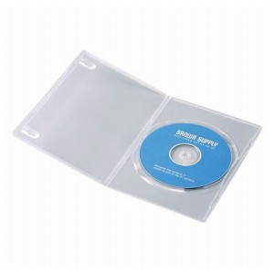 サンワサプライ スリムDVDトールケース 1枚収納・10枚セット・クリア DVD-TU1-10CLN(代引不可)【送料無料】