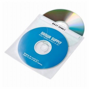 サンワサプライ DVD・CD不織布ケース ホワイト FCD-FN50WN(代引不可)