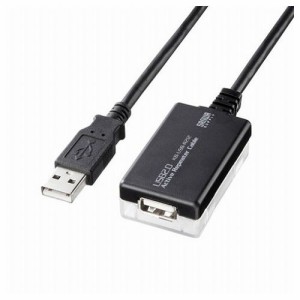 サンワサプライ 12m延長USB2.0アクティブリピーターケーブル KB-USB-R212N(代引不可)【送料無料】