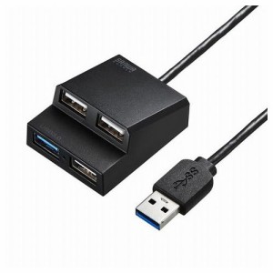 サンワサプライ USB3.2Gen1+USB2.0コンボハブ USB-3H413BKN(代引不可)