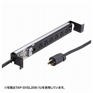 サンワサプライ サーバーラック用コンセントバー1U TAP-SVSL156-1U(代引不可)【送料無料】