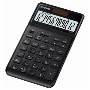 カシオ計算機 CASIO スタイリッシュ電卓 ジャストタイプ12桁 ブラック JF-S200-BK-N(代引不可)【送料無料】