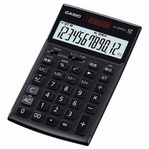 カシオ計算機 CASIO 実務電卓 検算タイプ ジャストタイプ12桁 ブラック JS-20WKA-BK-N(代引不可)【送料無料】