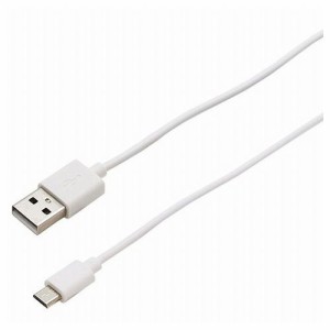 【10個セット】wantobe MicroUSBケーブル充電用 WSMCC100WHX10(代引不可)【送料無料】