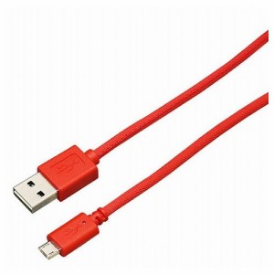 【5個セット】BAUT 両面microUSBメッシュケーブル2A3.0mR BUSMRM300RDX5(代引不可)【送料無料】