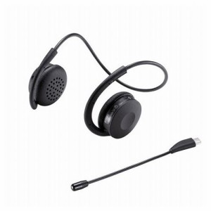 サンワサプライ Bluetoothヘッドセット 両耳・外付けマイク付き MM-BTSH63BK(代引不可)【送料無料】
