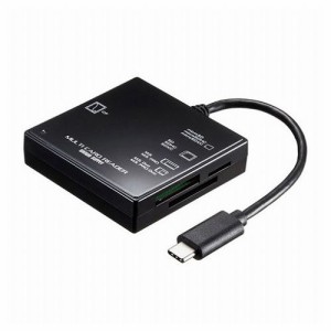 サンワサプライ USB3.1 Type-C マルチカードリーダー ADR-3TCML40BKN(代引不可)【送料無料】