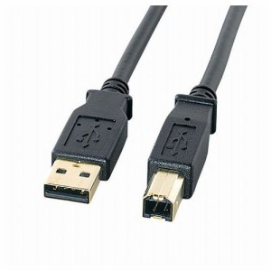サンワサプライ USB2.0ケーブル 0.6m ブラック KU20-06BKHK2(代引不可)【送料無料】