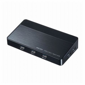 サンワサプライ USB3.2Gen1 10ポートハブ USB-3H1006BK(代引不可)【送料無料】