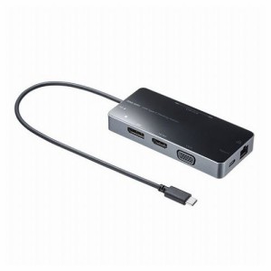 サンワサプライ USB Type-C ドッキングステーション USB-DKM2BK(代引不可)【送料無料】