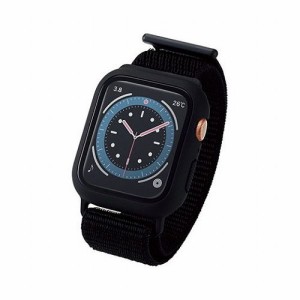 エレコム Apple Watch44mm用フルカバーケース ファブリックバンド一体型 AW-20MBCFBBK(代引不可)【送料無料】