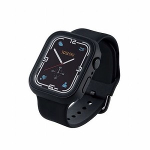 エレコム Apple Watch45mm用フルカバーケース プレミアムガラス セラミックコート AW-21AFCGCBK(代引不可)【送料無料】