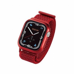 エレコム Apple Watch41mm用フルカバーケース ファブリックバンド一体型 AW-21BBCFBRD(代引不可)【送料無料】