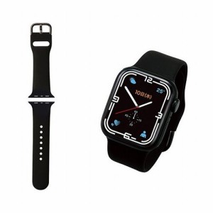 エレコム Apple Watch用シリコンバンド 41/40/38mm AW-41BDSCBK(代引不可)【送料無料】