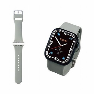 エレコム Apple Watch用シリコンバンド ニュアンスカラー 41/40/38mm AW-41BDSCGGY(代引不可)【送料無料】